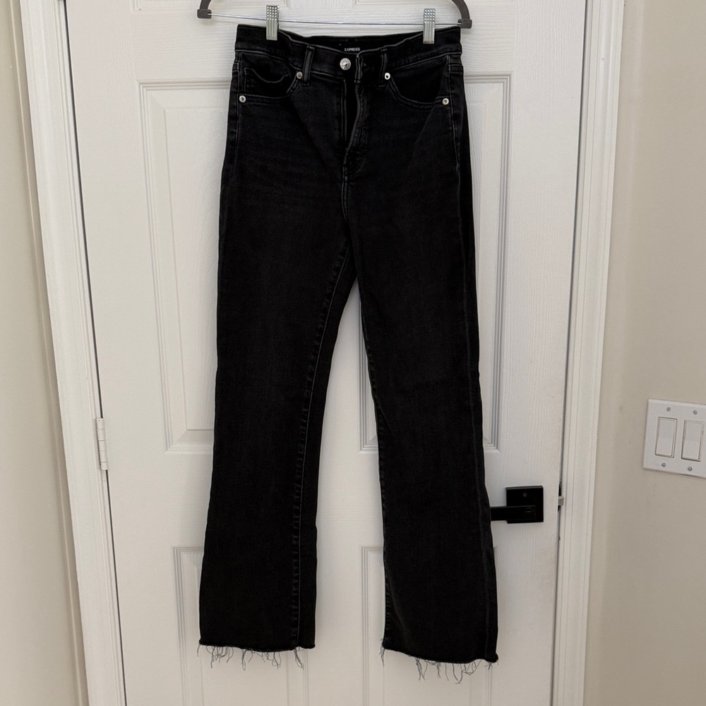 Express Black Boot Leg High Rise Women's Jeans